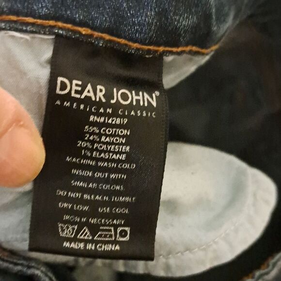 Dear John Women's JOYRICH Comfort Skinny Blue Jeans size 27 - Picture 5 of 7